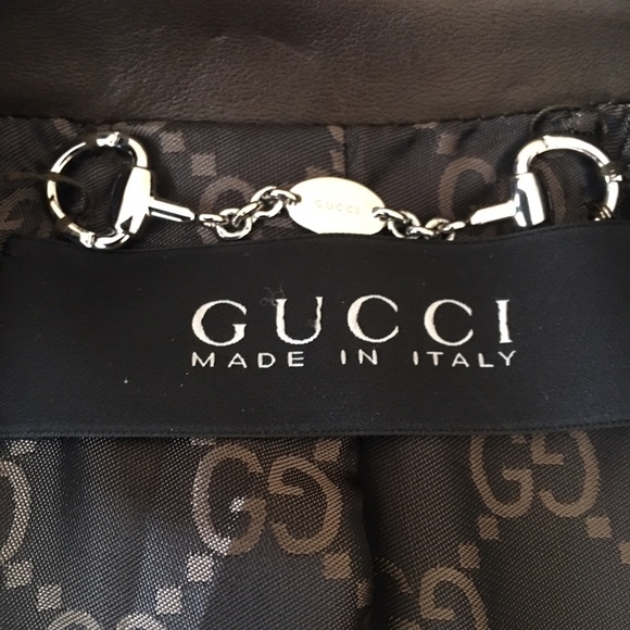 GUCCI. leather trench coat - Picture 3 of 15